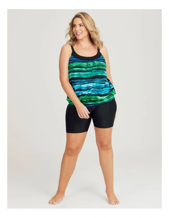 Stripe Blouson Tankini in Print image 4