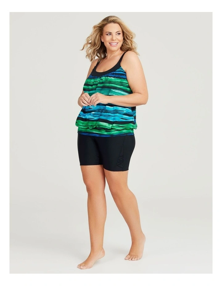 Stripe Blouson Tankini in Print image 5
