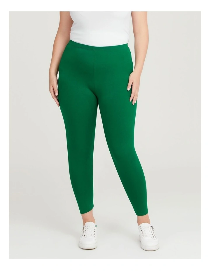 Bamboo Breezy 7/8 Legging in Fern Green image 1