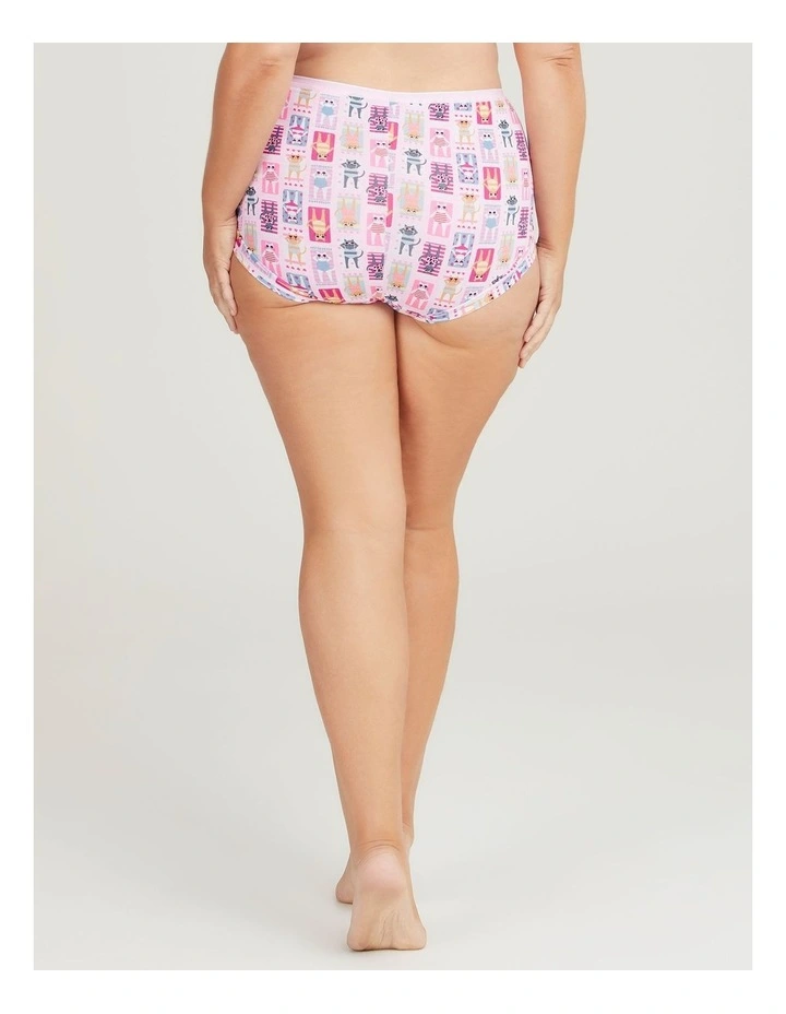 Eco Cotton Briefs 2 Pack in Cat Print image 3