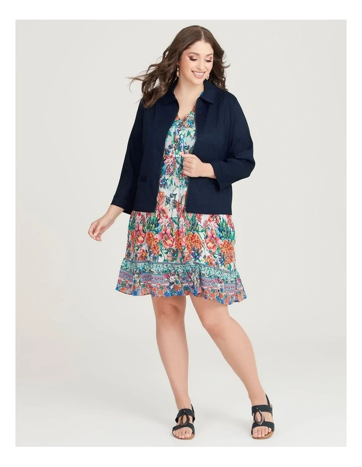 Natural Beaucoup Tiered Tunic in Print image 7