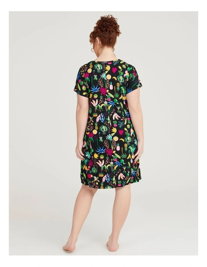 Bamboo Tropical Relaxed Nightie in Print image 2
