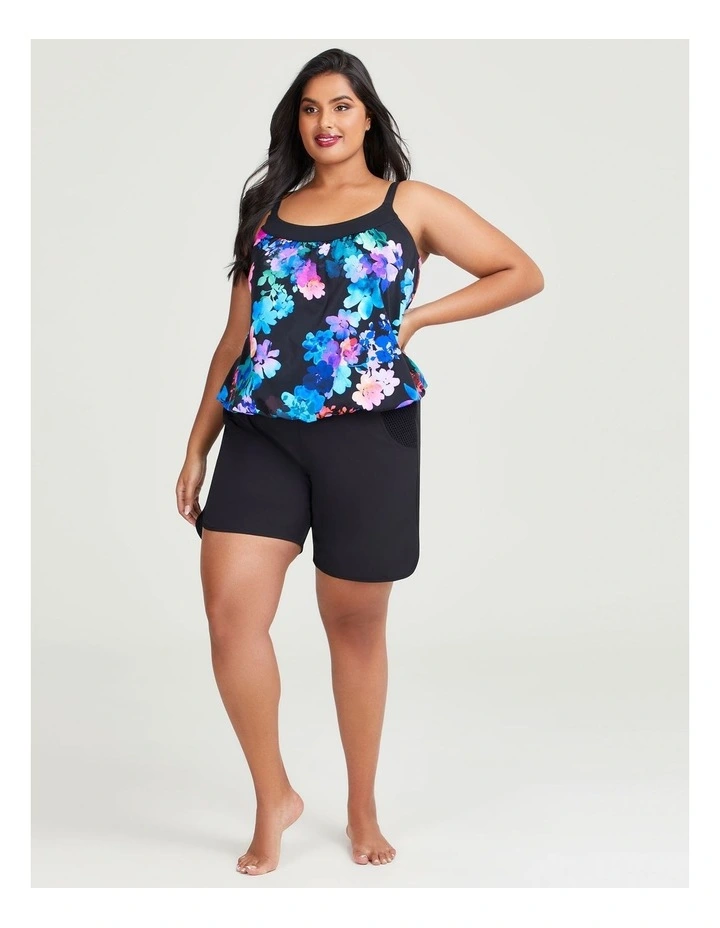 Mesh Pocket Boardshorts in Black image 1