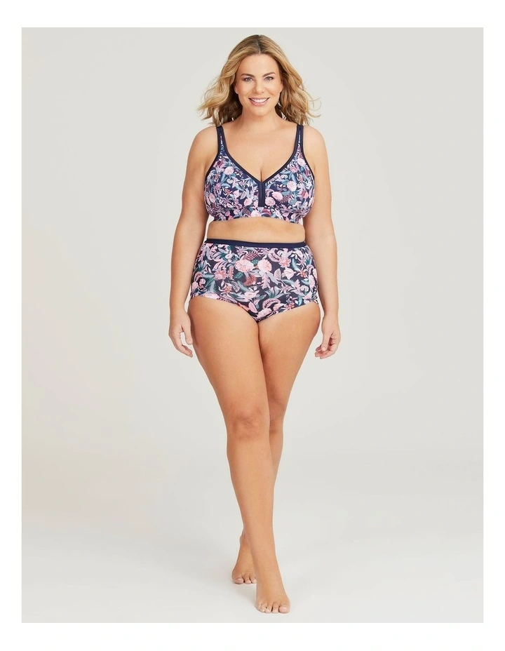 Wirefree Cotton Soft Cup Bra in Tropical Floral image 4