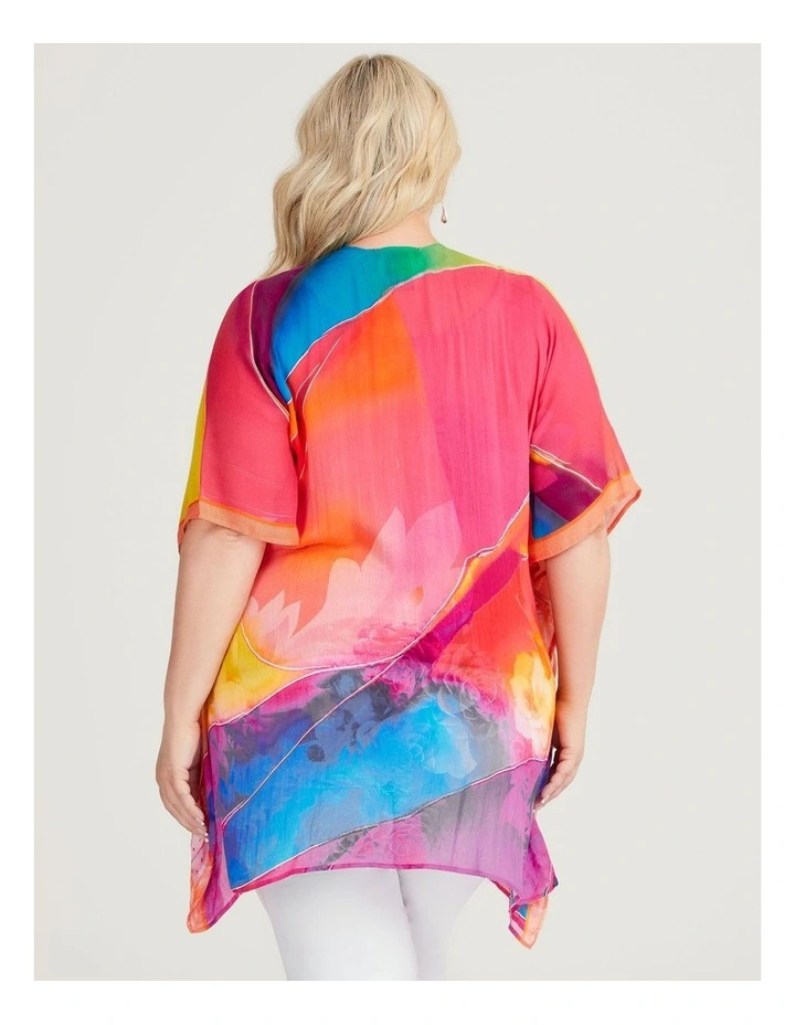 Sunset Cape Kimono in Multi image 2