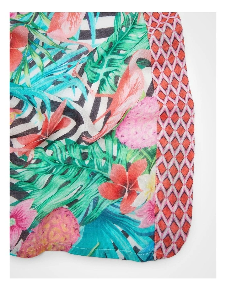 Pineapple Cape Kimono in Multi image 7