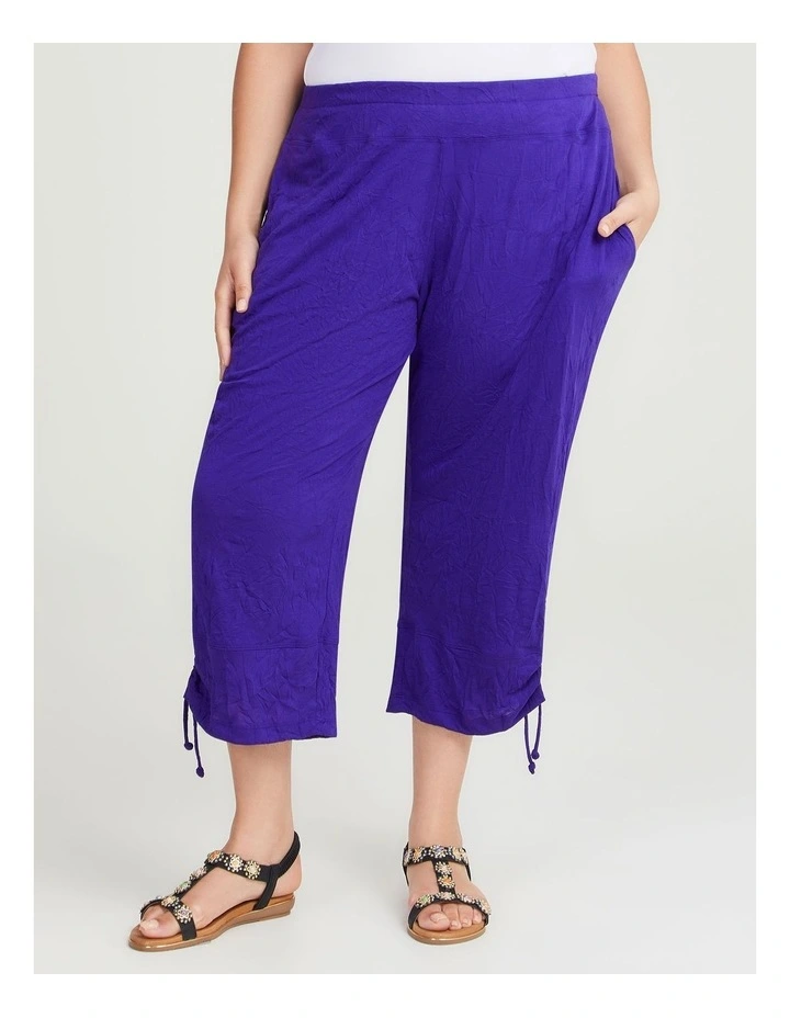 Summer Essential Crop Pant in Passion Purple image 1