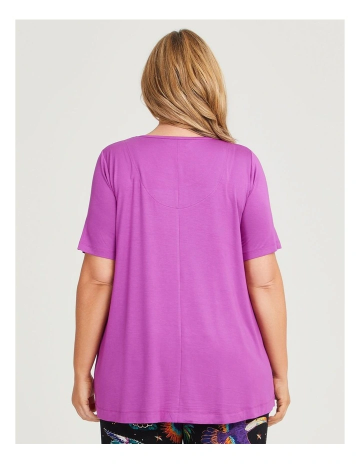 Bamboo Jungle Pyjama Top in Rose Bud image 2