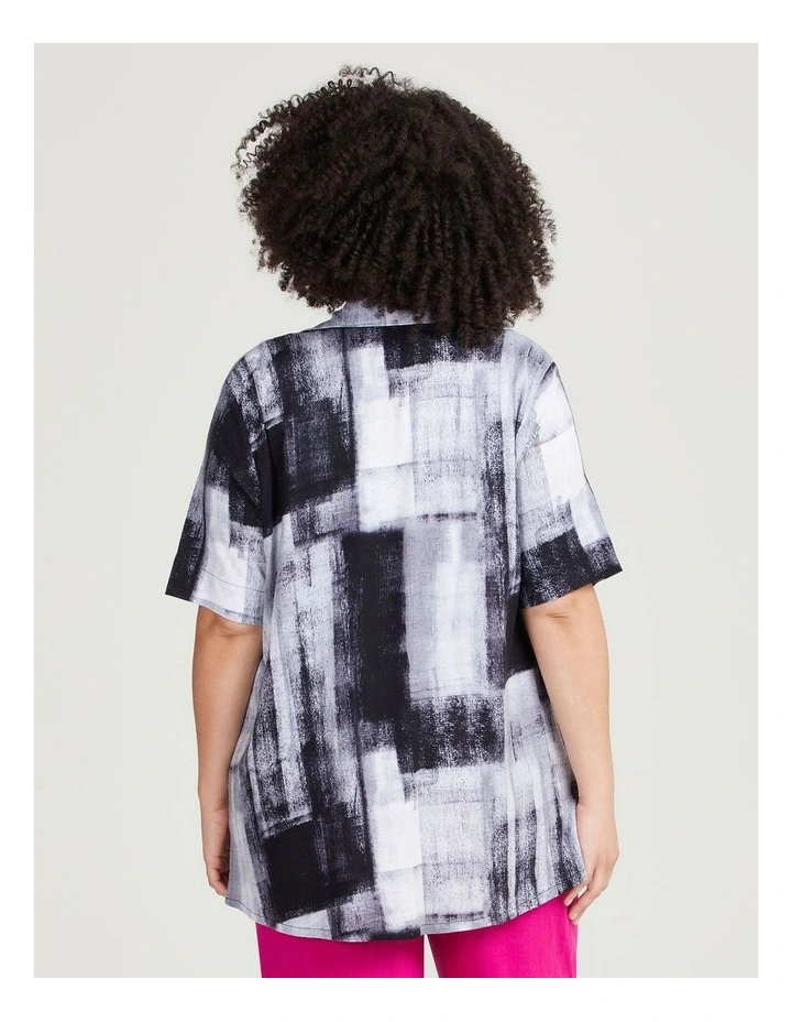 Natural Lia Abstract Shirt in Print image 2
