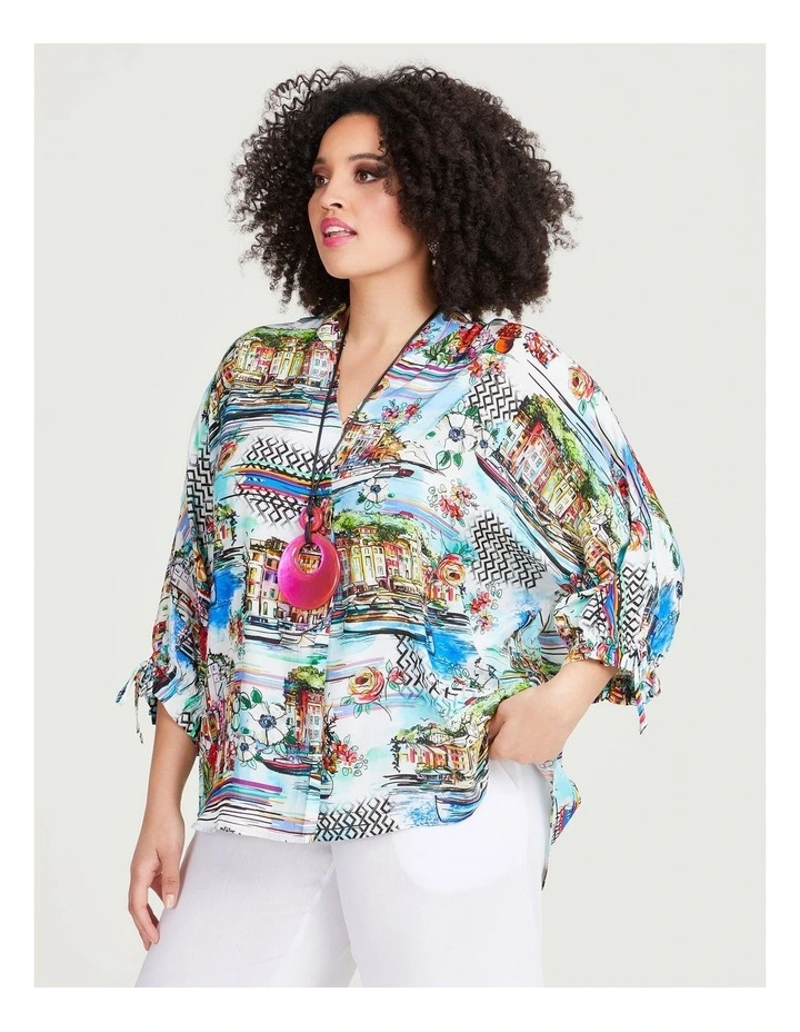 Natural Statement Top in Print image 4