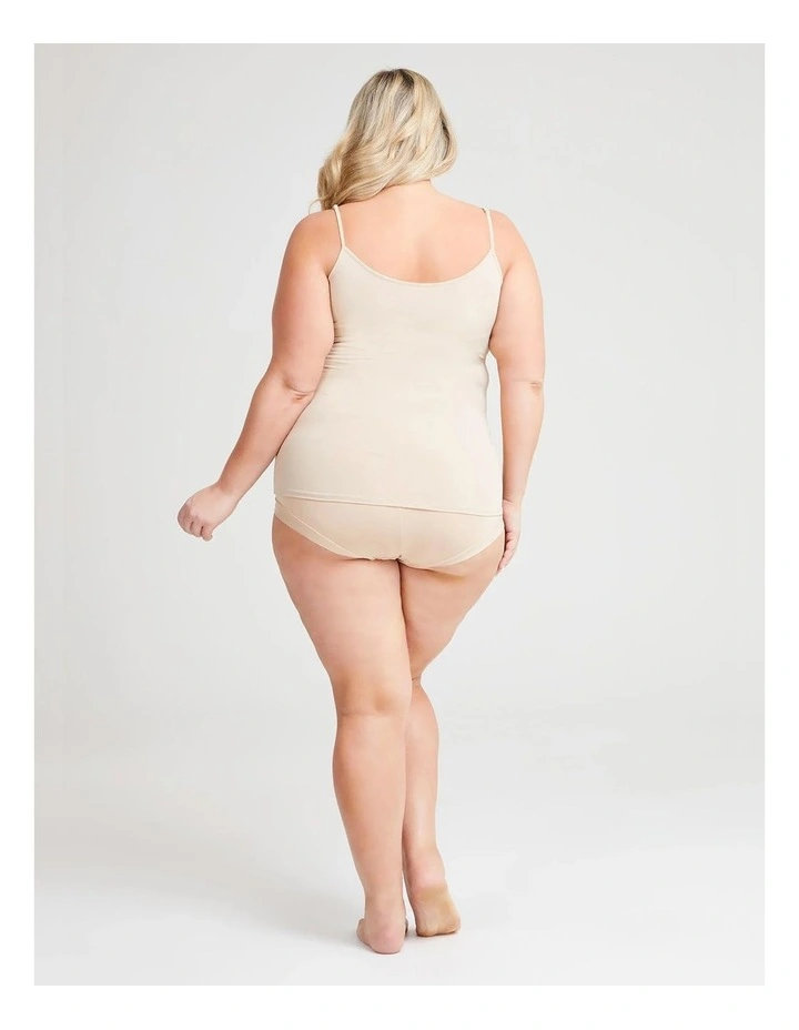 Reversible Strappy Micro Cami in Nude image 5