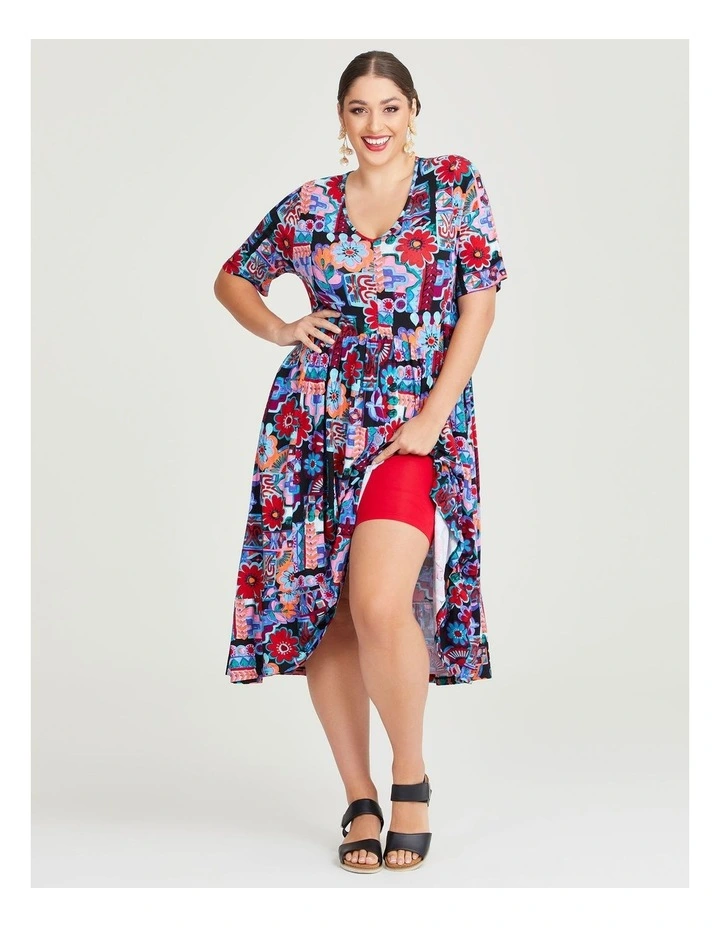 Natural Portofino Dress in Print image 5