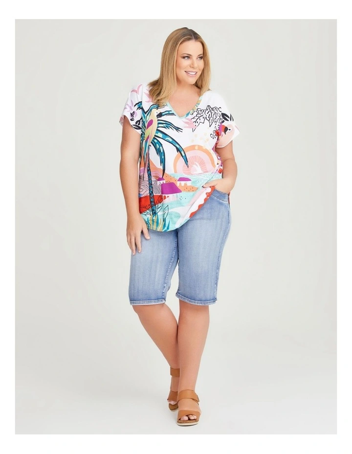 Cotton Destination Top in Print image 4