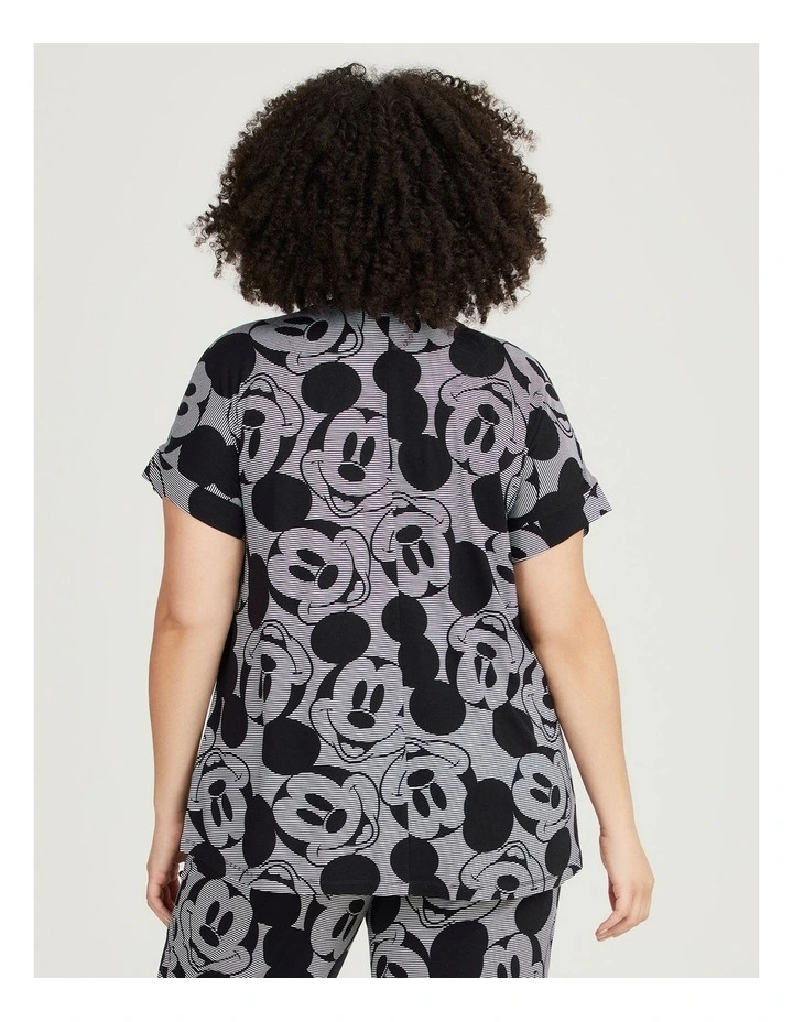 Mickey Mouse Pyjama Top in Print image 2