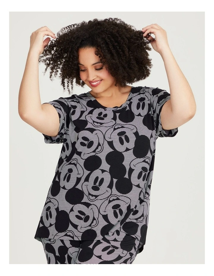 Mickey Mouse Pyjama Top in Print image 3