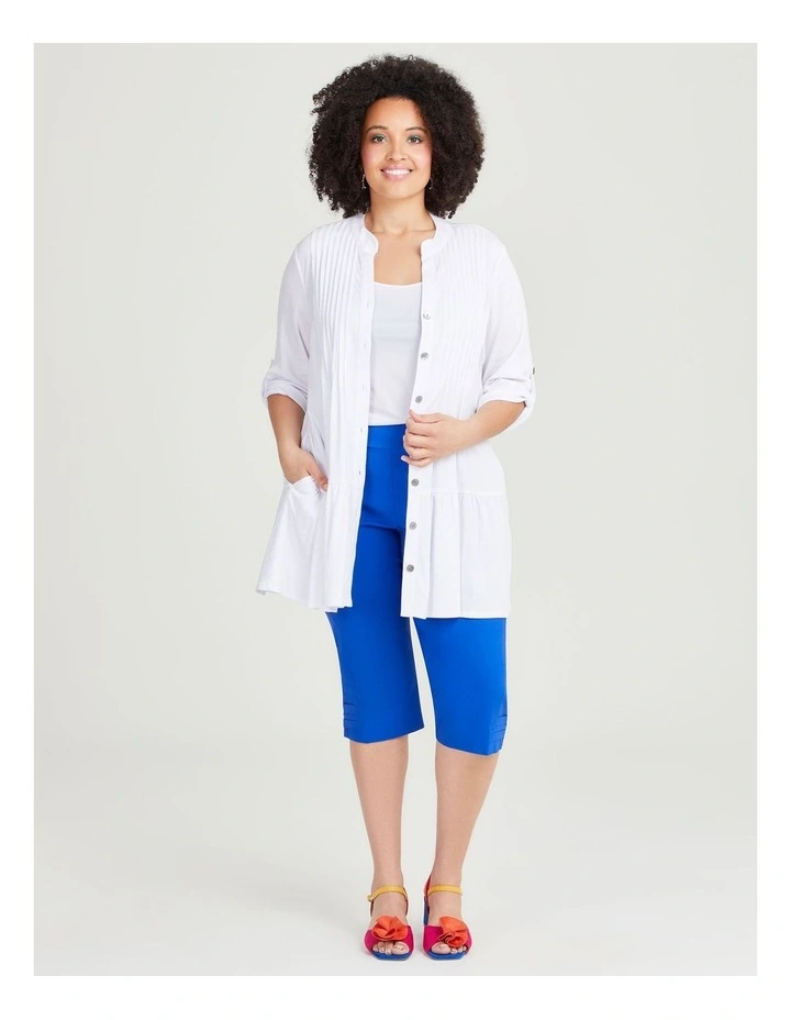 Natural Bianca Sequins Shirt in White image 5