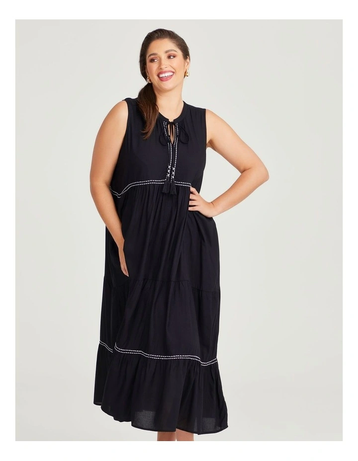 Natural Empress Dress in Black image 4