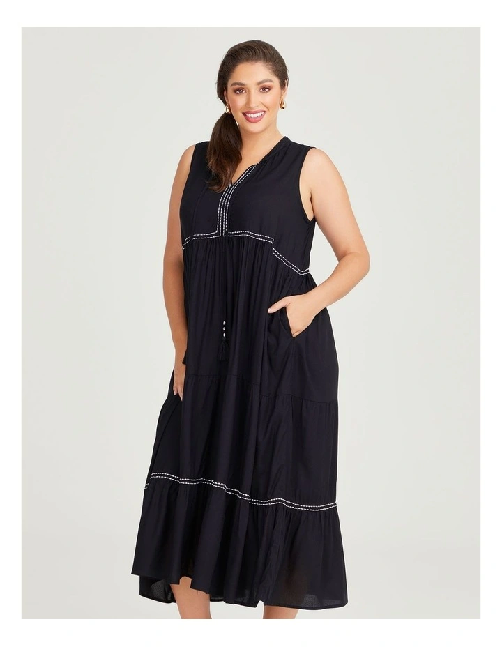 Natural Empress Dress in Black image 5
