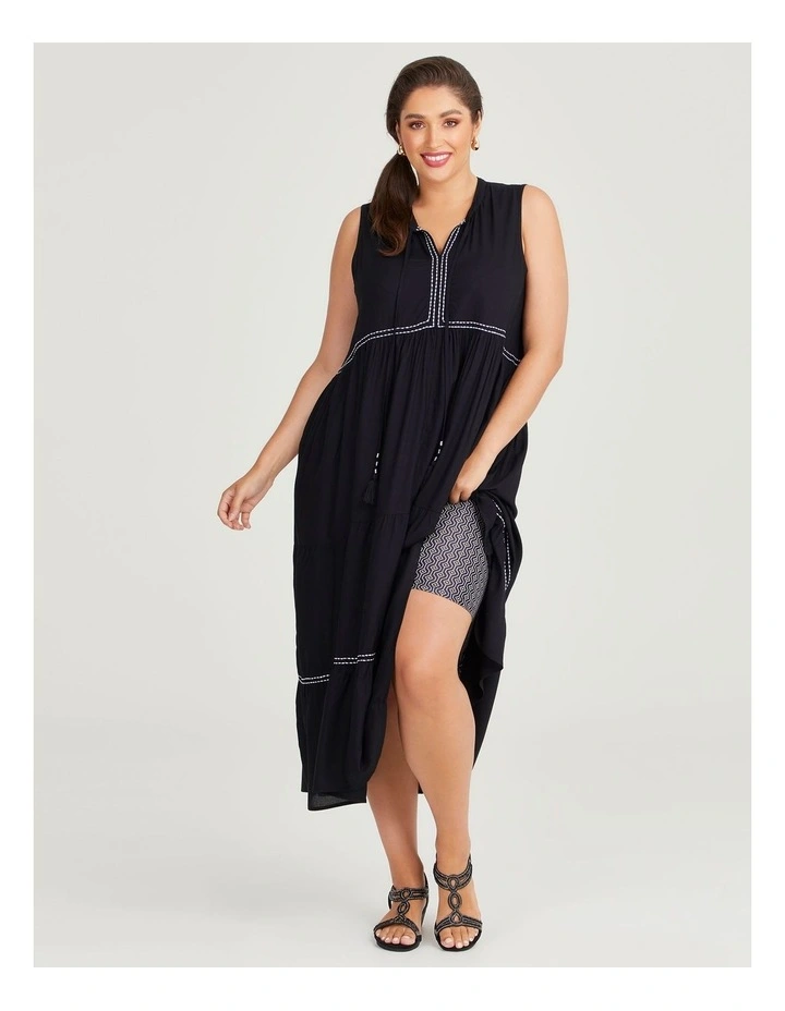 Natural Empress Dress in Black image 7