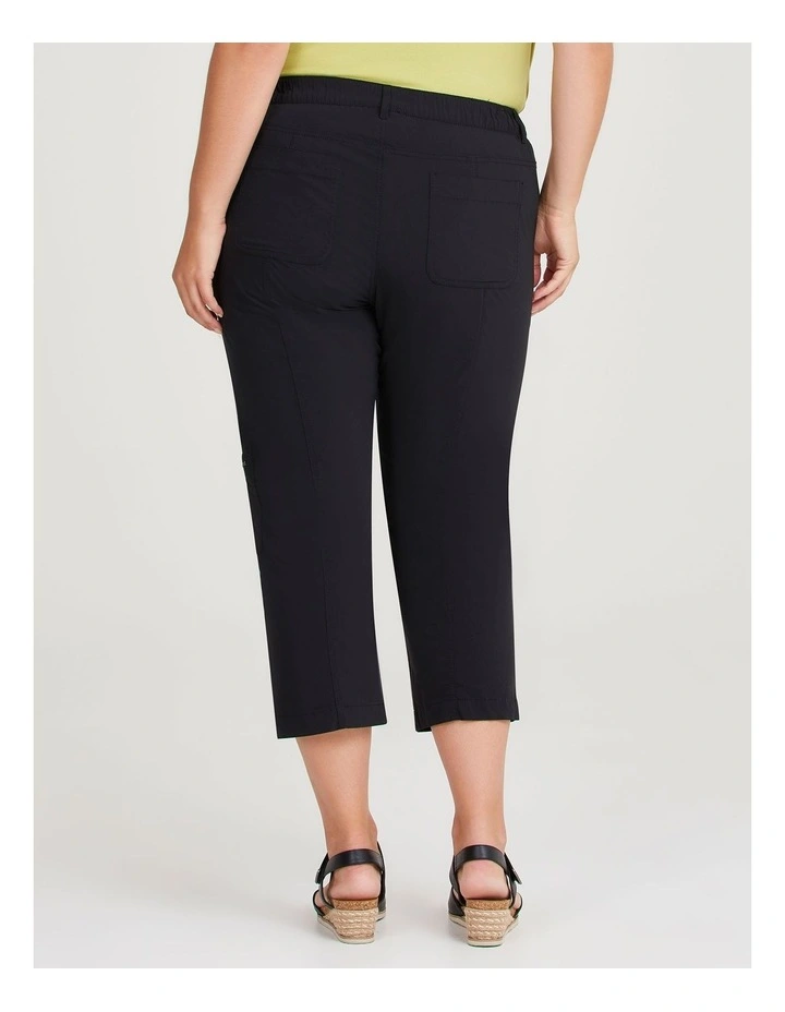 Castaway Cargo 3/4 Pocket Pant in Black image 2