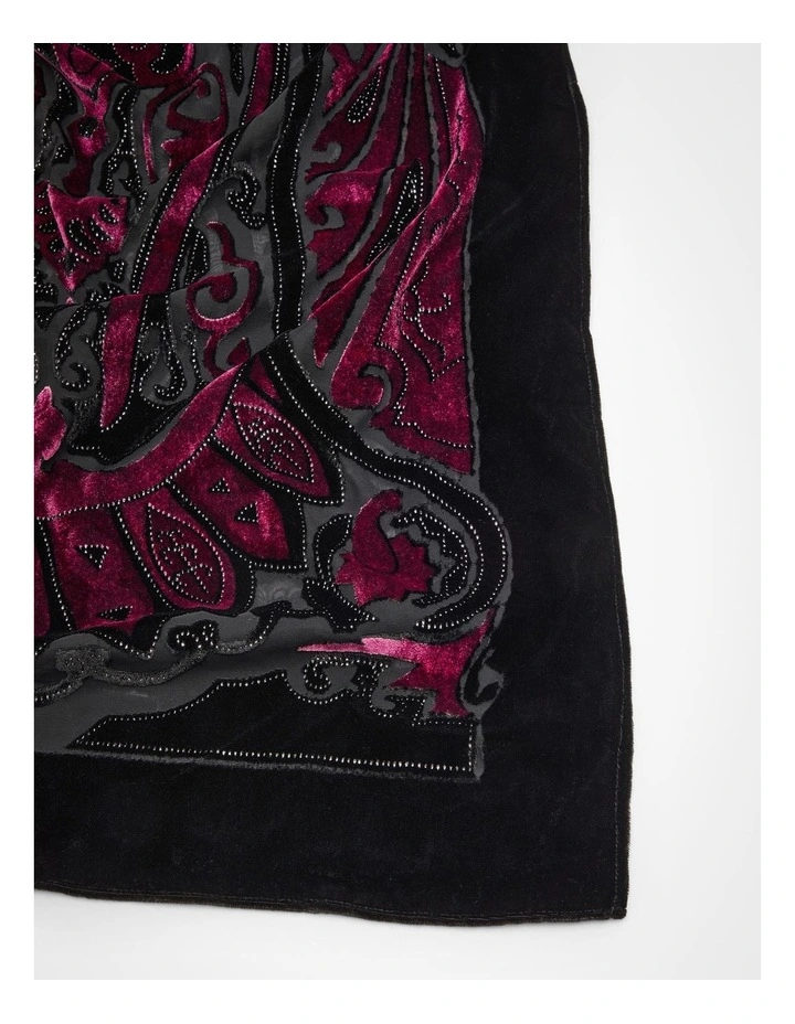 Paisley Burnout Cape Kimono in Hot Pink image 5