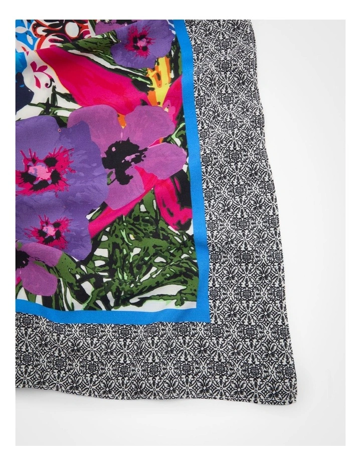 Summer Floral Poncho in Multi image 5