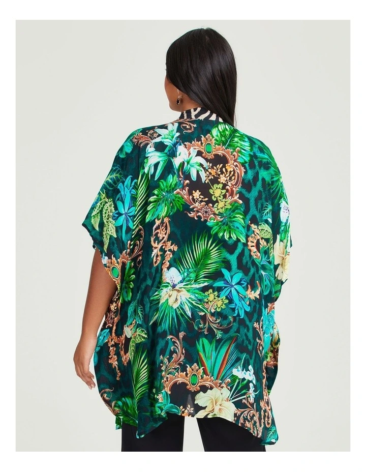 Natural Zambia Kimono in Print image 2