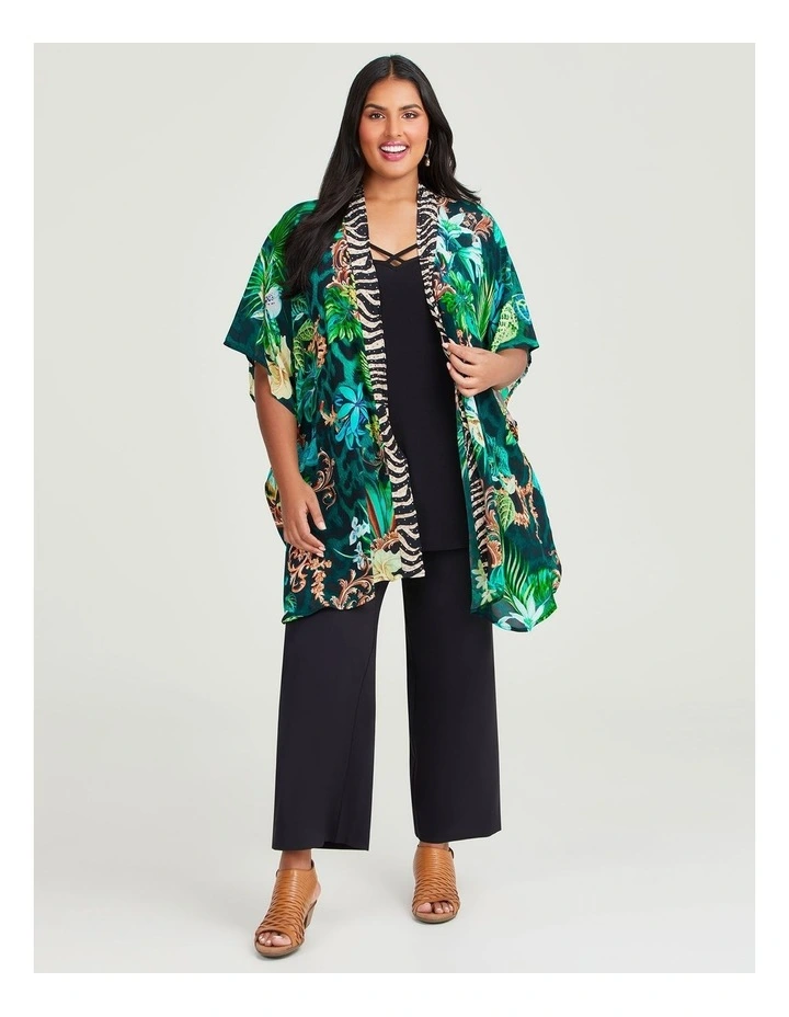 Natural Zambia Kimono in Print image 4