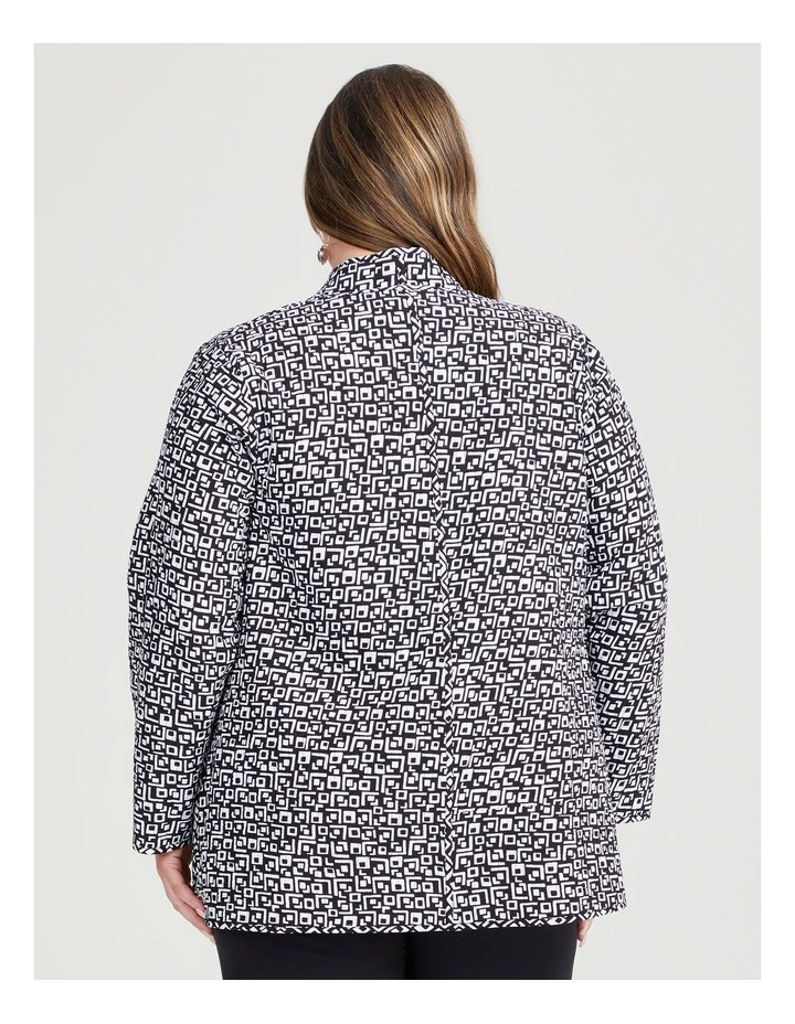 Reversible Quilt Natural Jacket in Print image 3