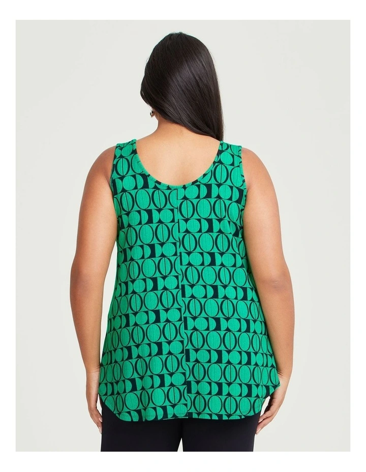 Natural Iris Tank in Black/green image 2