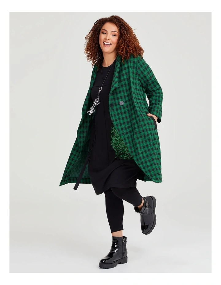 Ponte Nora Dress in Black image 7