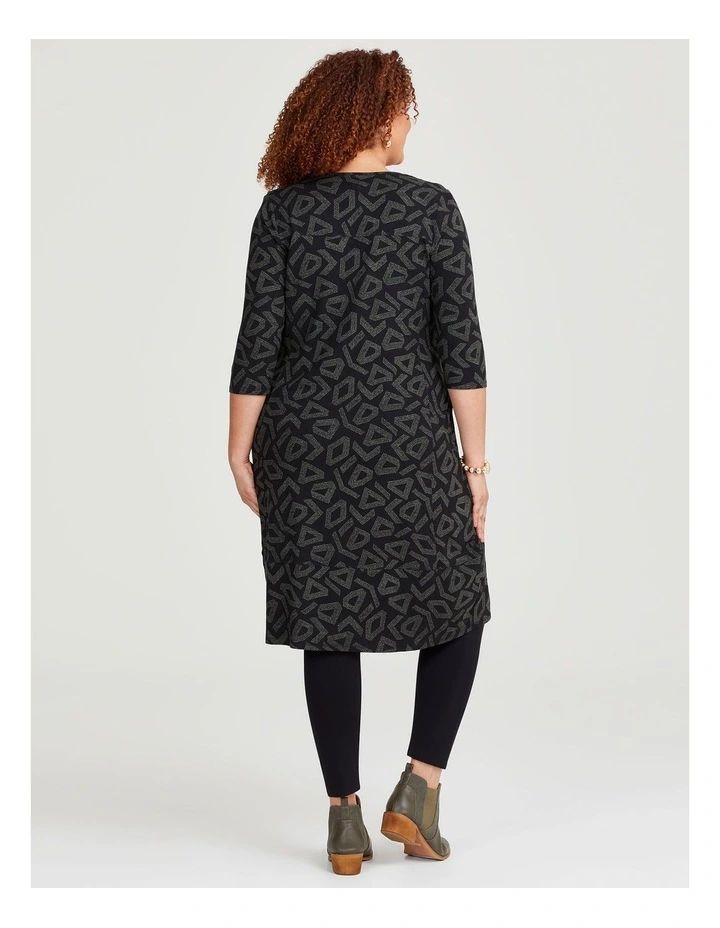 Natural Kaissy Dress in Print image 2