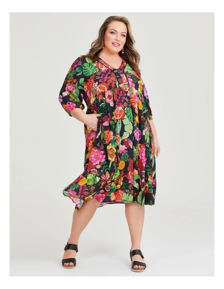 Natural Dark Nature Dress in Print image 1