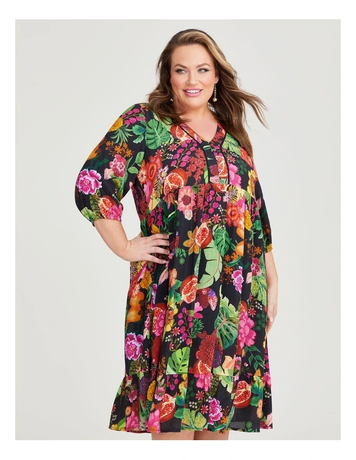 Natural Dark Nature Dress in Print image 3