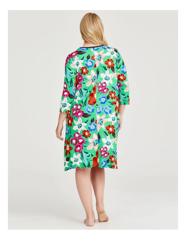 Bamboo Painterly Bloom Nightie in Print image 2