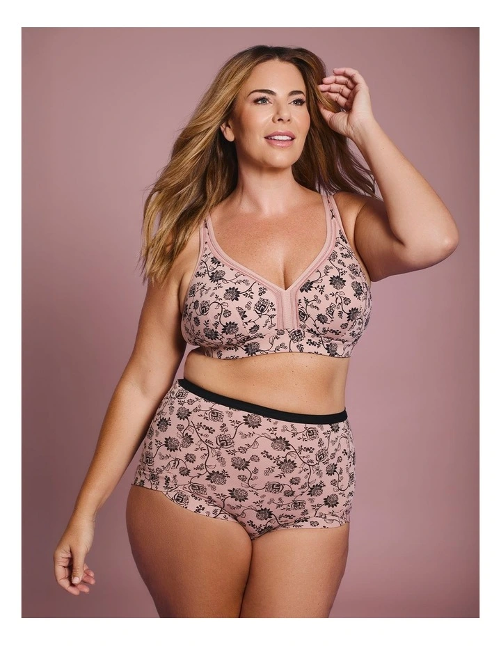 Wirefree Cooling Lounge Bra in Floral Paisley image 4