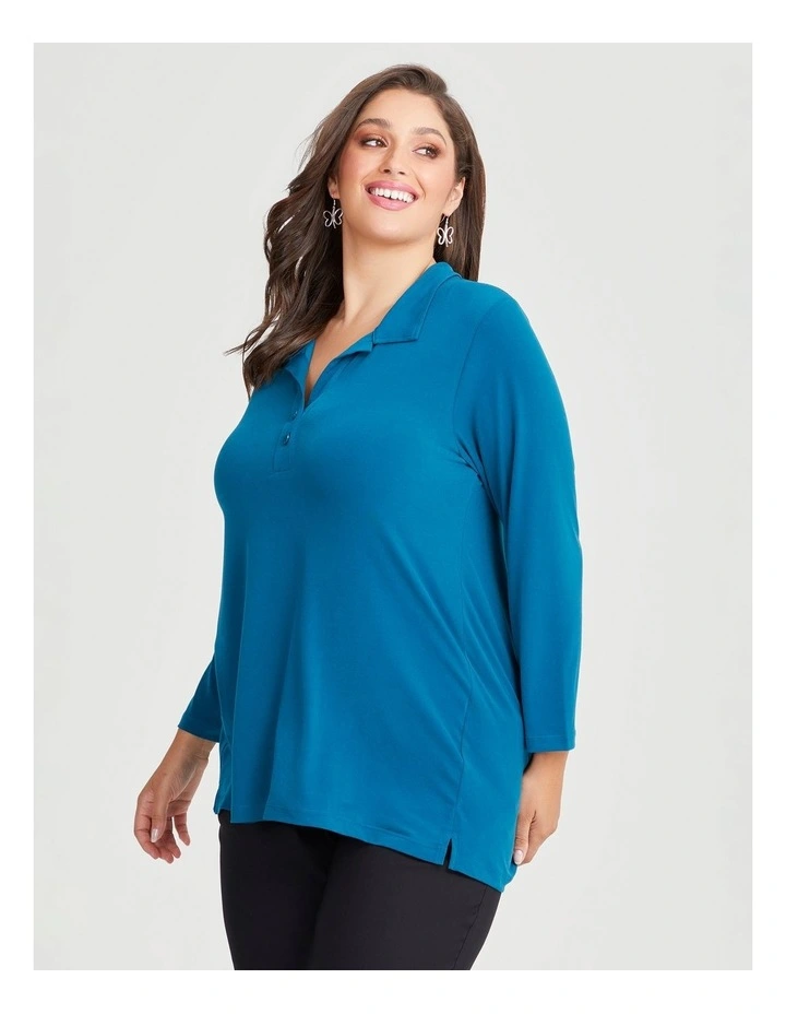 Johnny Collar Short Sleeve Top main image 0