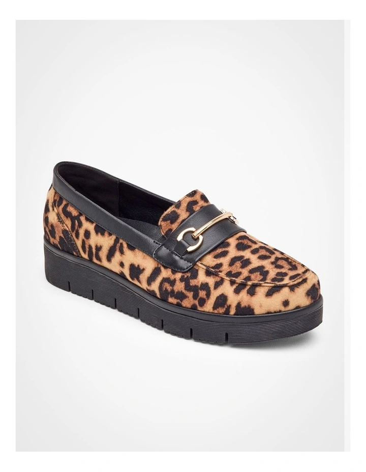Wedge Loafer in Leopard image 2