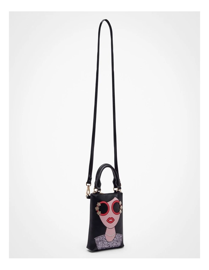 Glamour Cross Body Bag in Black image 3