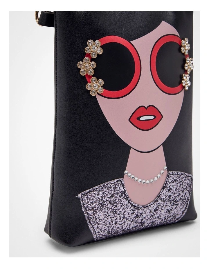 Glamour Cross Body Bag in Black image 4