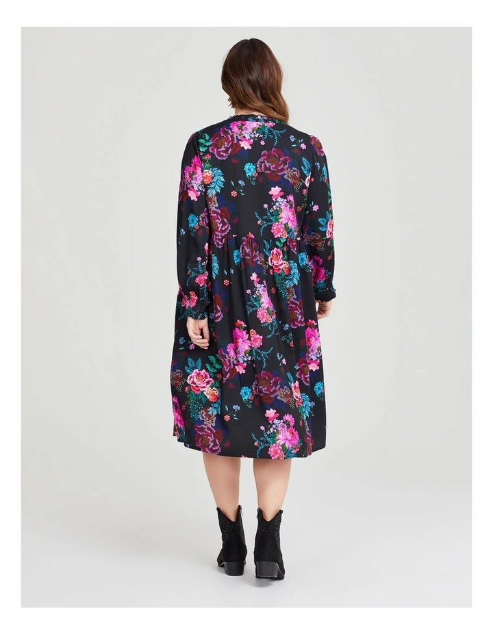 Floral Bouquet Dress in Print image 2