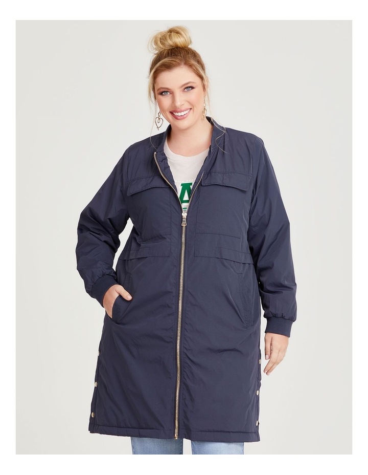 Shower Resistant Zip Jacket in Navy