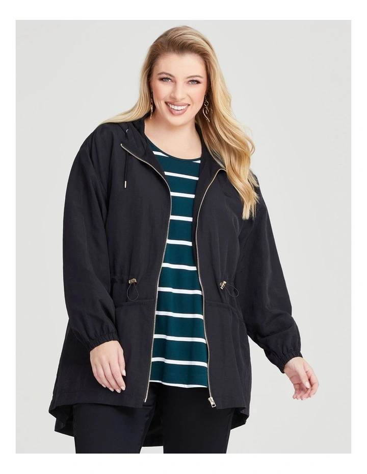 Weekend Hooded Jacket in Black image 4