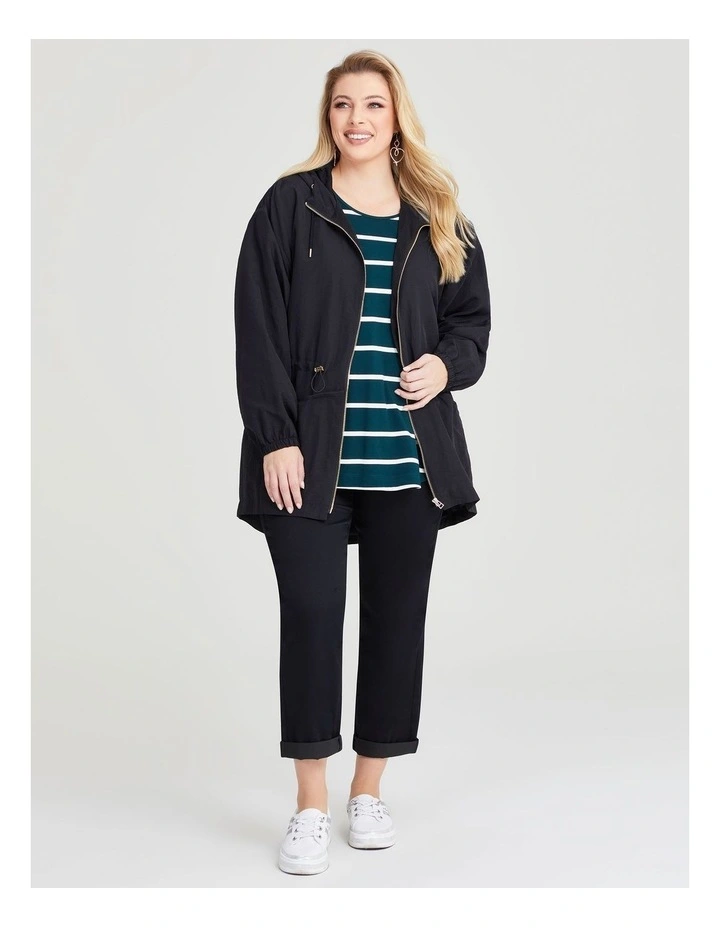 Weekend Hooded Jacket in Black image 5