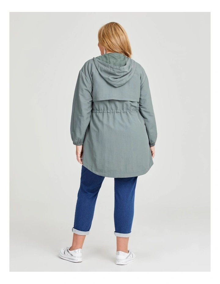 Weekend Hooded Jacket in Thyme image 2
