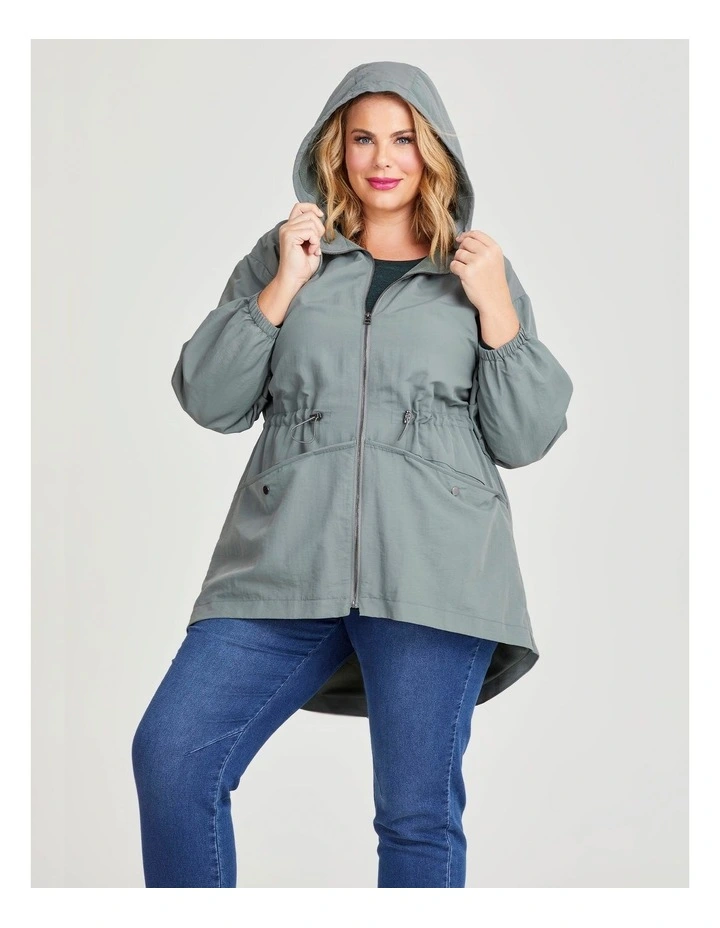 Weekend Hooded Jacket in Thyme image 3
