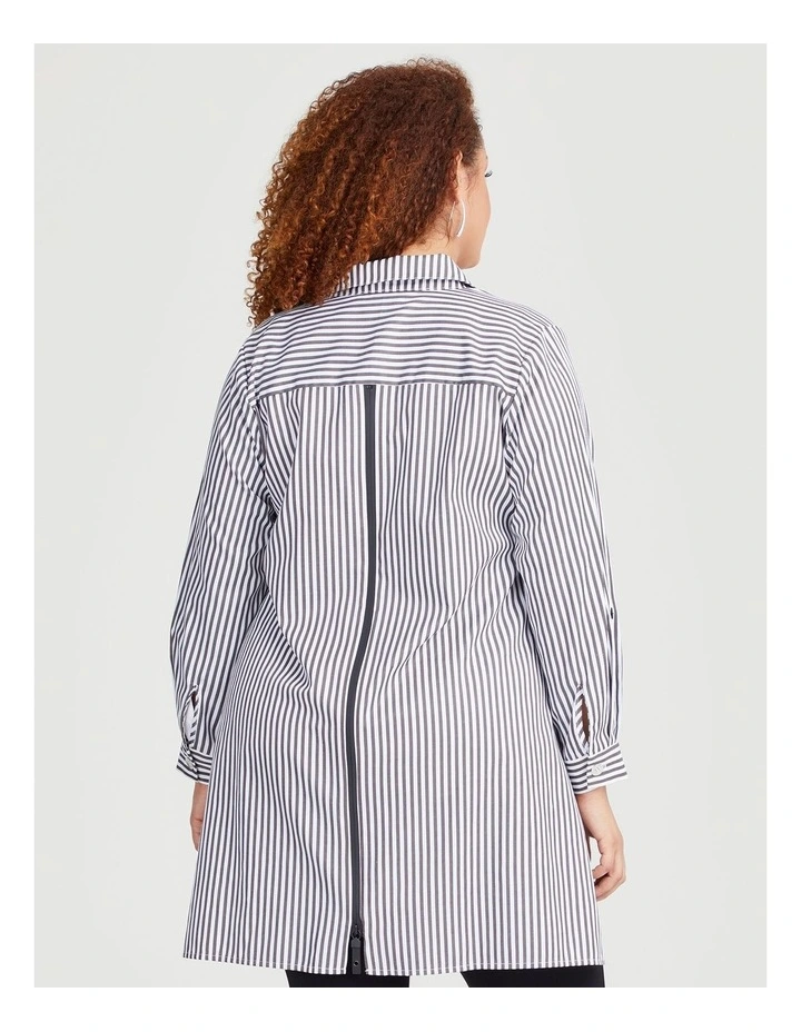 Power Play Stripe Shirt in White image 2