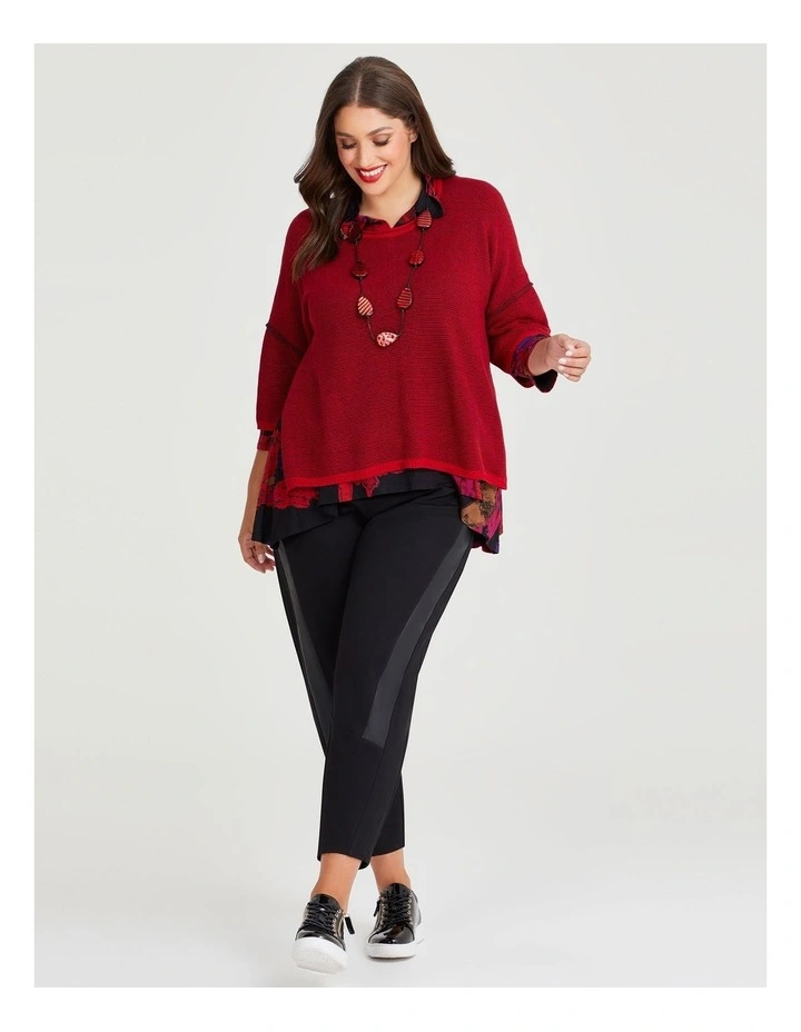 Collar Swing Bamboo Top in Print image 5