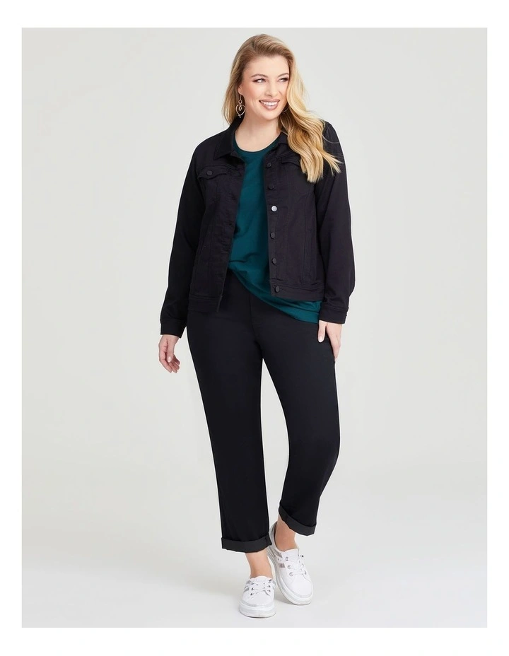 Australian Cotton 3/4 T-shirt in Evergreen image 5