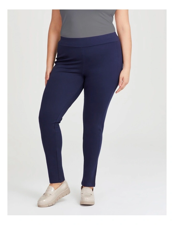 Tall Ponte Fundamental Pant in Dark Indigo image 1
